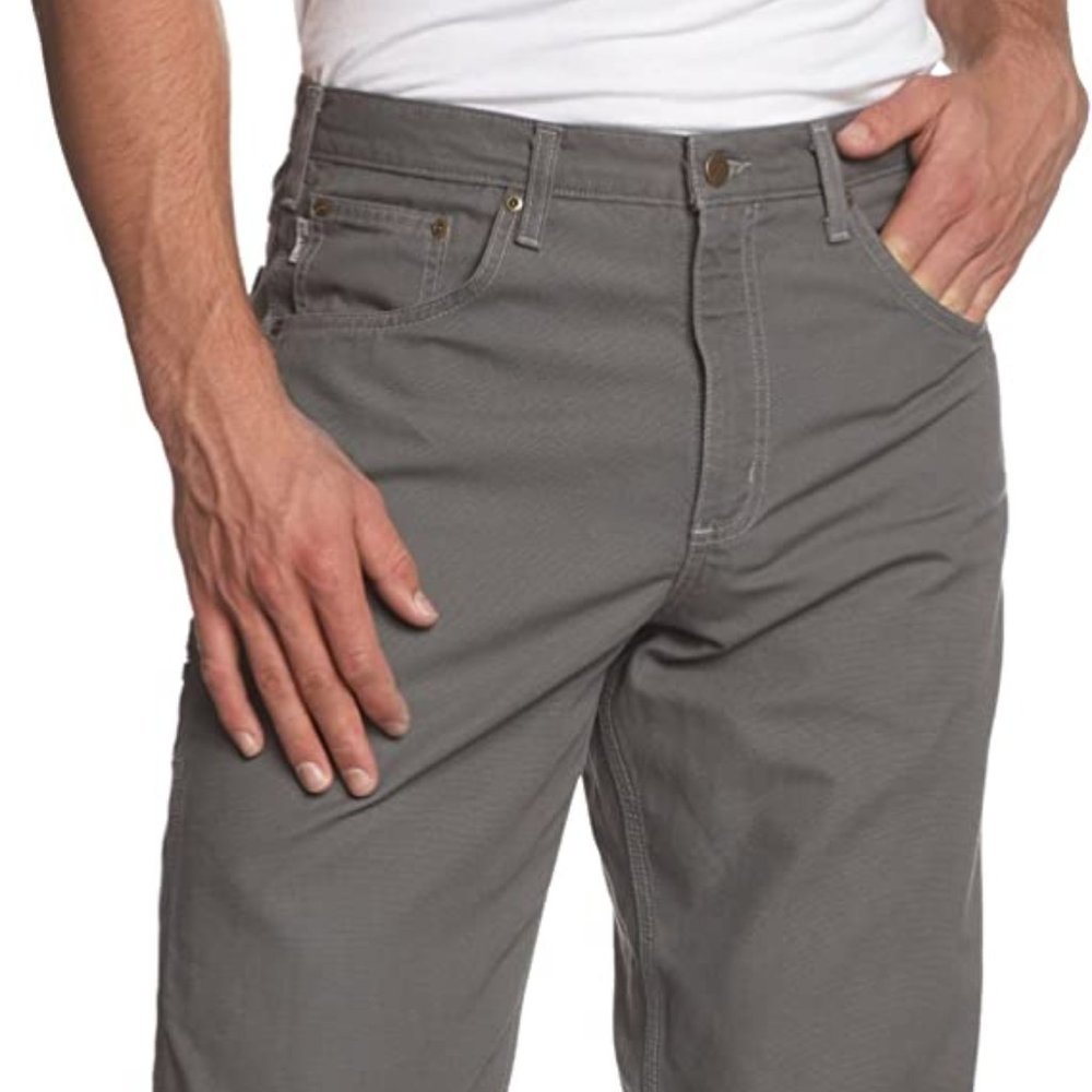 NWT Carhartt Canvas Carpenter Jeans Charcoal 40x32